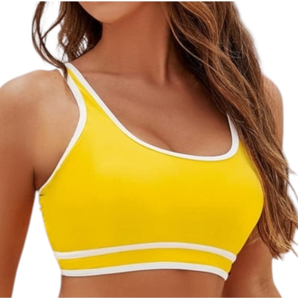 Women's Yellow Sports Bra